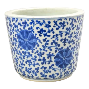 Antique Chinese Blue and White Jardiniere