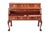 Antique Victorian Burr Walnut Bureau with Carved Paw Feet, 1860 For Sale - Image 6 of 6