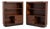 Gilbert Rohde Herman Miller East India Laurel Group Art Deco Bookcases - A Book Matched Pair (3634 & 3632) For Sale