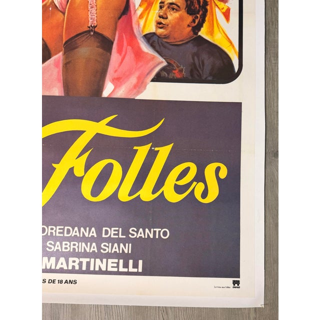 1970s Le Trou Aux Folles, Hole of the Mad Queen's, Original Movie Poster, 1979 For Sale - Image 5 of 9