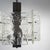 Vintage Chandelier in Chromed Metal and Glass, 1970s For Sale - Image 11 of 16