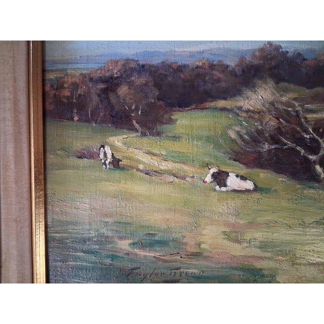 19th Century Scottish Landscape Oil Painting of Dunure Castle Ruin on a Hillside by Taylor Brown (Exhibited Rsa) For Sale - Image 4 of 8