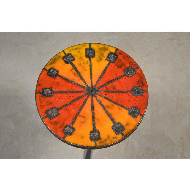 1960s 1960s Aldo Londi Bitossi Ceramic Side Table For Sale - Image 5 of 6