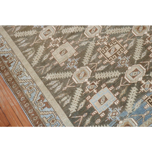 Early 20th Century Earth Tone Persian Malayer Rug - 4'5" x 5'10" For Sale - Image 9 of 9