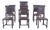 Leather Dining Chairs, 1920s, Set of 6 For Sale