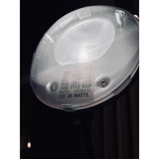 Vintage 90s Postmodern Gooseneck Desk Lamp - Black Space Age Task Light For Sale - Image 9 of 12