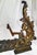 Late 19th Century French Bronze Dore' Rococo Fireplace Andirons For Sale - Image 4 of 5