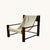 Brown Wooden Armchair with Wool Seat, France, 1960s For Sale - Image 8 of 8