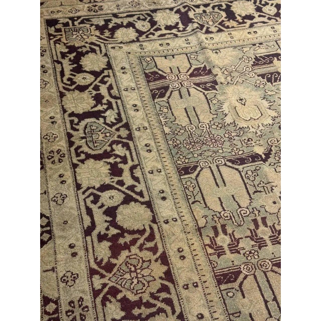 1900’s Antique Amristar Rug - 10'2" X 12'8" For Sale - Image 12 of 12