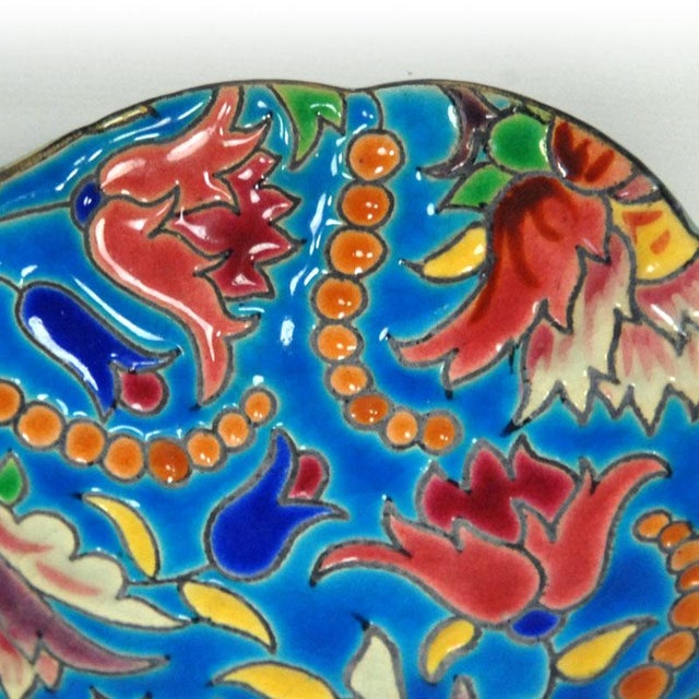 Small Ceramic Dish from Faïenceries Et Emaux De Longwy, 1930s For Sale - Image 4 of 8