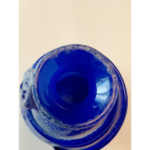 Scavo Vase in Blue Murano Glass, 1970s For Sale - Image 6 of 10