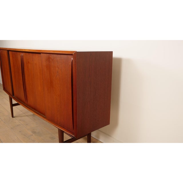 Vintage Danish Highboard in Teak by Arne Vodder for HP Hansen For Sale - Image 5 of 15