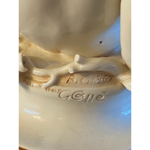 Figurative Vintage Giuseppe Cappe Baby Cherub Porcelain Sculpture Statue For Sale - Image 3 of 15