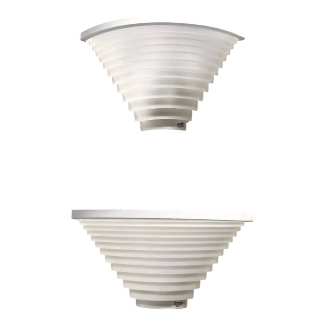 Vintage Egisto Corner Sconces by Angelo Mangiarotti for Artemide, 1980s, Set of 2 For Sale