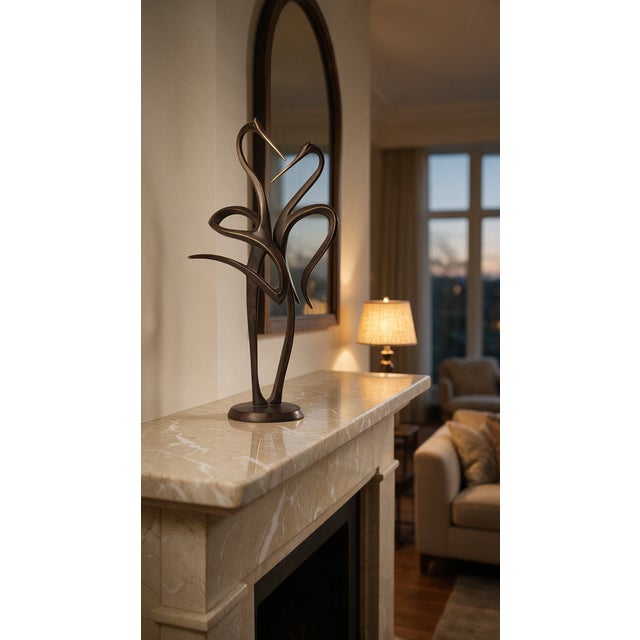 2010s "Storks" Art Deco Sculpture For Sale - Image 5 of 5
