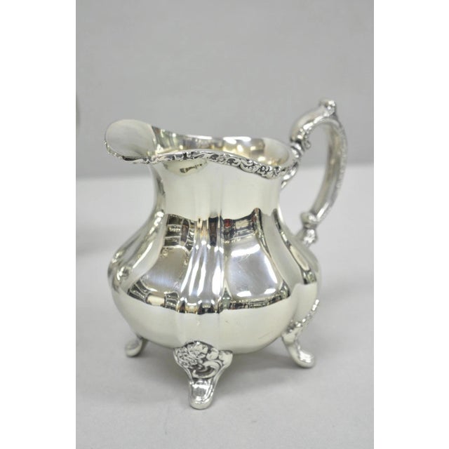 Vintage Towle Grand Duchess Victorian Silver Plated Tea Service Set - 4 PCS For Sale - Image 11 of 16