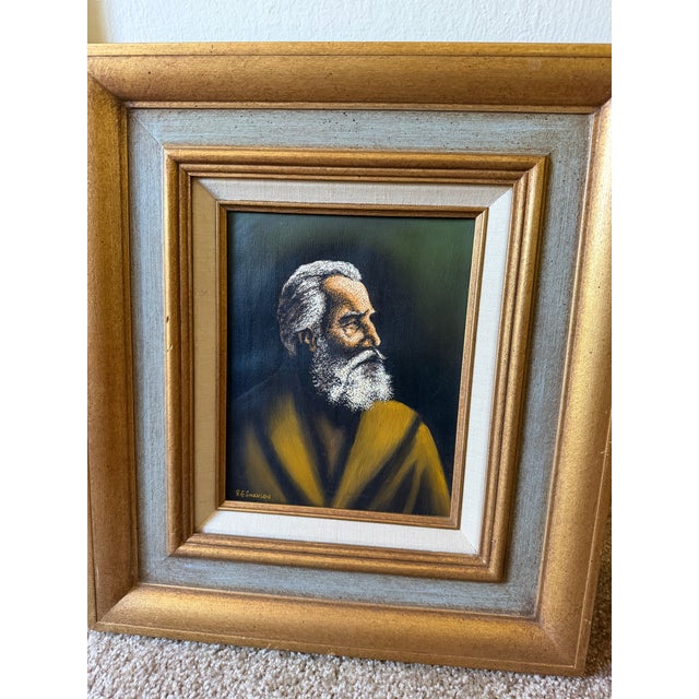 Portraiture 1970s Signed Oil Painting on Canvas by Ray Swanson For Sale - Image 3 of 7
