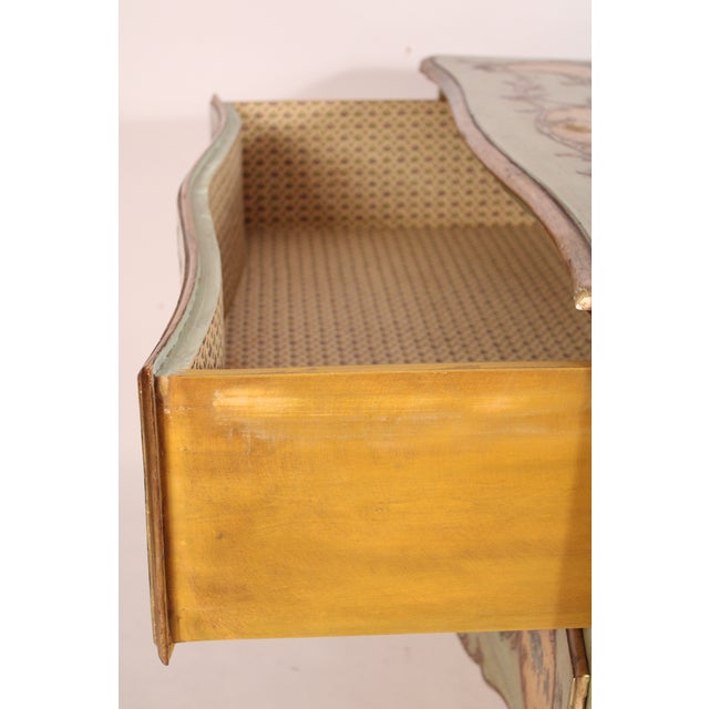 Venetian Louis XV Style Painted Chest of Drawers For Sale - Image 12 of 12