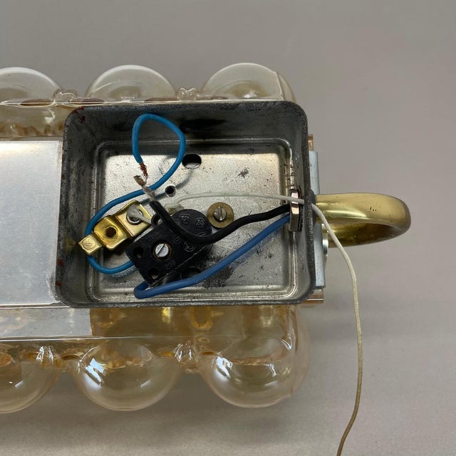 Amber Glass Wall Light by Helena Tynell from Glashütte Limburg, 1960s For Sale - Image 14 of 18