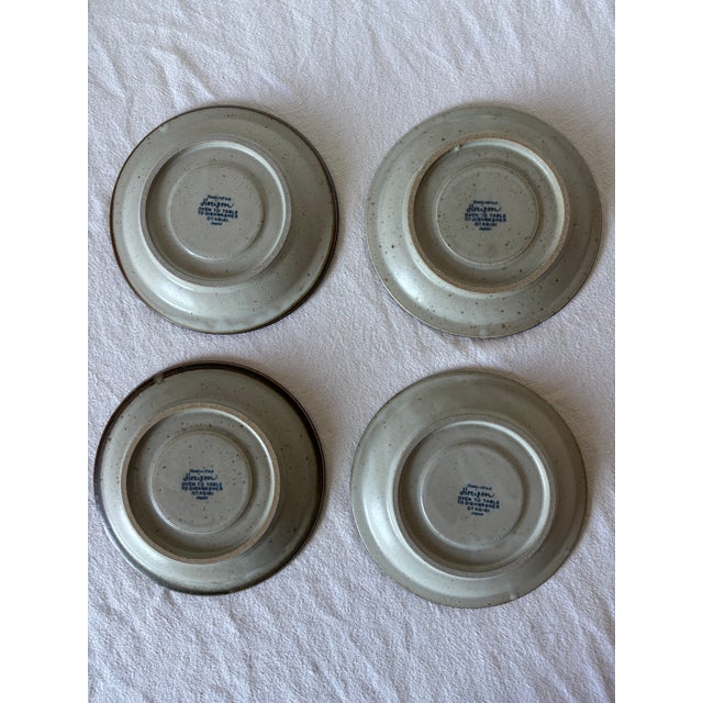 Otagiri Company 1970s Otagiri Horizon Stoneware Teacups and Saucers Set- 8 Pieces For Sale - Image 4 of 10