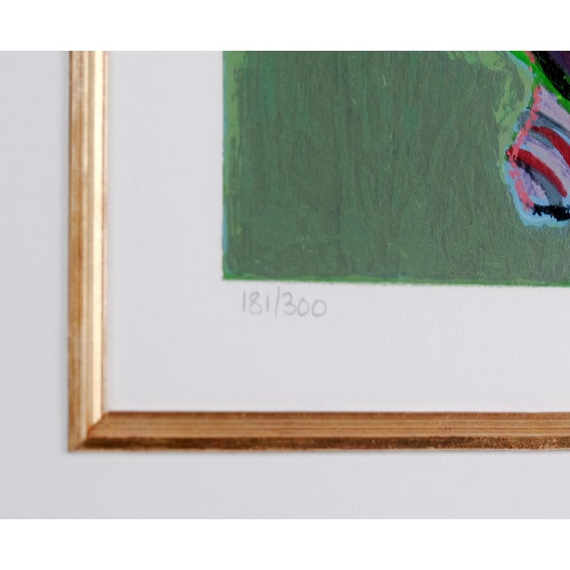 Isaac Maimon "Sweet Time" Artist Hand Signed and Numbered Limited Edition 181/300 Gold Frame, Matted & Fileted For Sale - Image 4 of 8