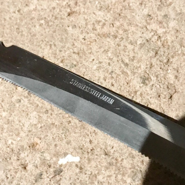 1960s Japanese 3 Knife Set Utility Cutlery Rosewood & Stainless Steel For Sale In San Diego - Image 6 of 12