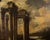 Textile Unknown, Roman Architectural Capriccios, Oil On Canvas, Set of 2 For Sale - Image 7 of 11