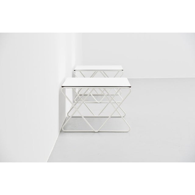 Side Tables attributed to Walter Antonis for I-Form Holland, 1978 For Sale - Image 3 of 9