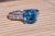 Contemporary The Shannon: Natural Fancy Vivid Blue Zircon in Platinum For Sale - Image 3 of 10