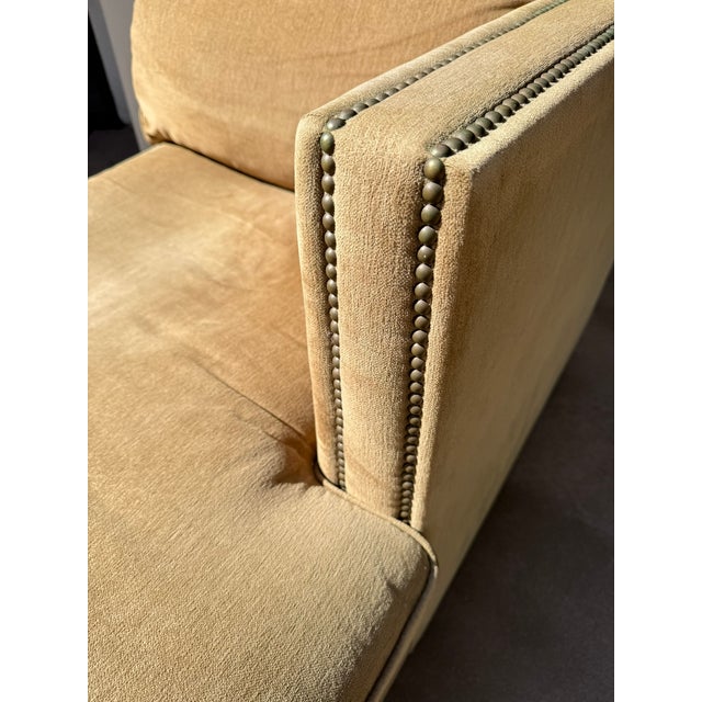 Textile Restoration Hardware Collins Sofa & Chase Set With Nailhead Trim For Sale - Image 7 of 14