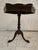 Chestnut Vintage Mid Century Era Greek Key 22k Embossed Table For Sale - Image 8 of 10