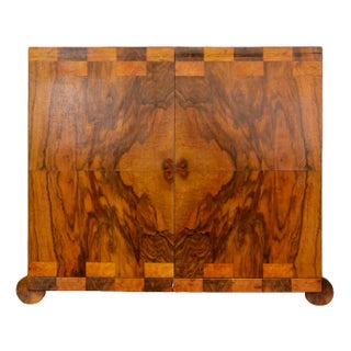 Art Deco Walnut Countertop Bar Cabinet from Albicocchi & Frediani, Italy, 1920s For Sale