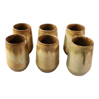 1950s Eugene Deutsch Ceramic Mugs - Set of 6 For Sale