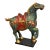 Chinese Republic Period-Style Cloisonné Painted Wooden Horse, Vintage For Sale
