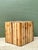 Vintage Natural Wood Block Accent Table For Sale - Image 11 of 18