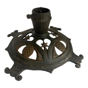 Brill Painted and Parcel-Gilt Iron Christmas Tree Stand, Circa 1920