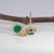 Colombian Emerald Earrings With Natural Diamond Accents: Solid 14k Gold, 5mm For Sale In Columbus - Image 6 of 7