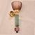 Pair of mid-century modern Murano glass wall sconces, Italy circa 1990s. The pair of Italian sconces is made of Green with...