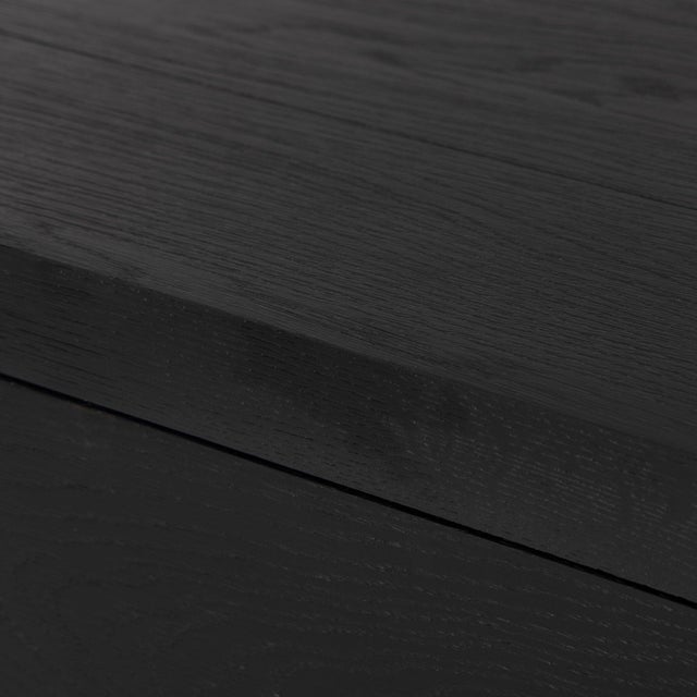 Four Hands Warby Nightstand - Worn Black Veneer For Sale - Image 4 of 12