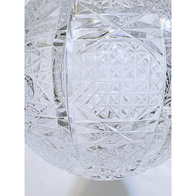 1920's Vintage Hand Cut Crystal Lantern For Sale - Image 9 of 9