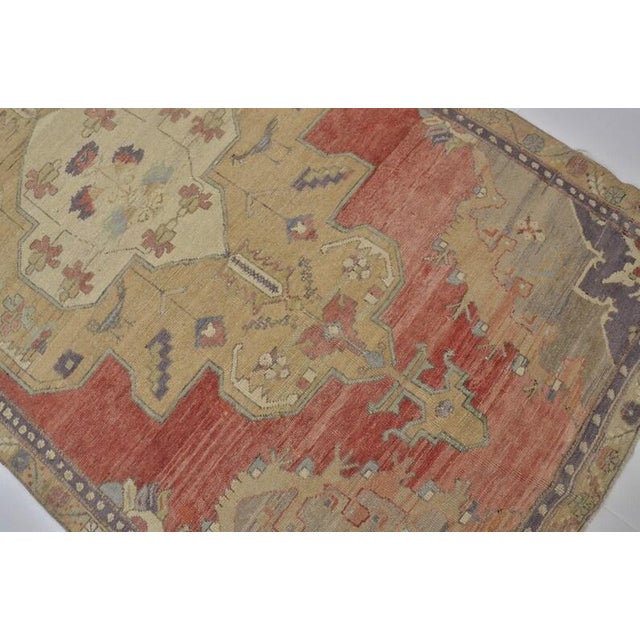 Apricot 1950s Anatolian Kurdish Wool Carpet For Sale - Image 8 of 10