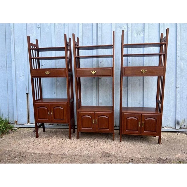 Mid 20th Century Vintage American Traditional Room Divider Shelving Unit Bookcase For Sale In Washington DC - Image 6 of 10