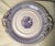 English Mid 19th Century Round Handled PurpleTransfer Ware Plate/Platter For Sale - Image 3 of 3