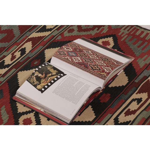 Red Vintage Afghan Runner Kilim with Polychromatic Tribal Medallions - Rug & Kilim For Sale - Image 8 of 9