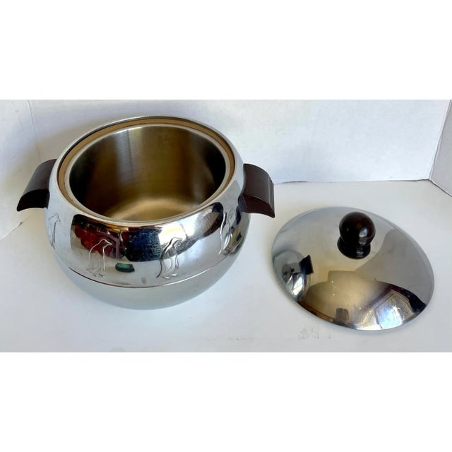 Mid 20th Century Mid 20th Century Mid-Century Modern West Bend Penguin Hot/Cold Lidded Server For Sale - Image 5 of 9