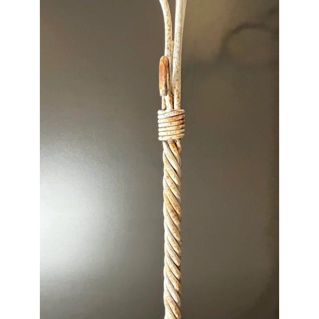 Metal Vintage Early 20th Century White Cast Iron African Violet Plant Stand For Sale - Image 7 of 13