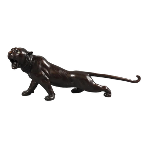 C1970 Large Japanese Cast Bronze Iron Tiger