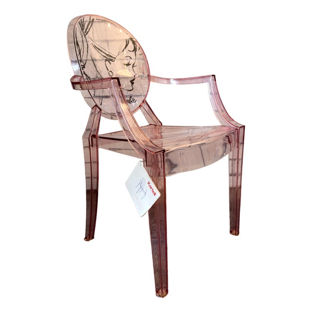 Kartell Louis Ghost Chair Barbie Edition Pink Transparent Philippe Starck Designer Rare For Sale