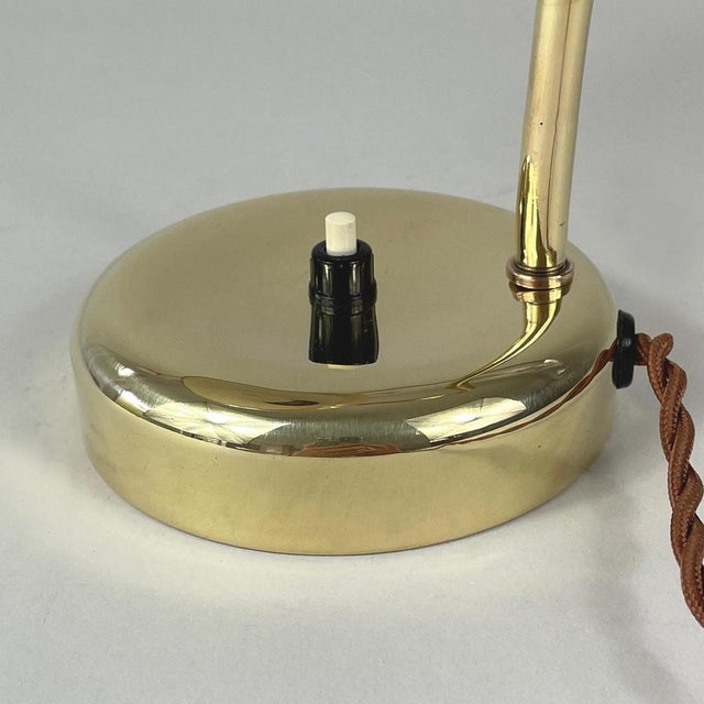 Vintage Rattan and Opaline Table Lamp by Idman Oy, 1950s For Sale - Image 14 of 16