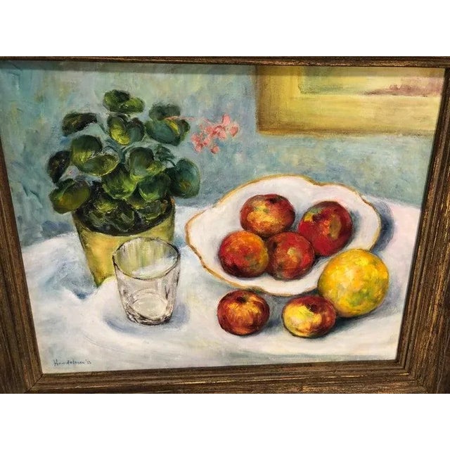 Contemporary Fruit Still Life on Canvas Signed Handelman For Sale - Image 3 of 13